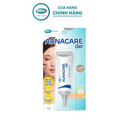  Gel giảm mụn, giảm nhờn, sạch tế bào chết, mềm da - ACNACARE GEL Mega We Care (7g) 