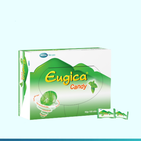  Kẹo ngậm thảo dược EUGICA CANDY (Hộp 100 viên) 
