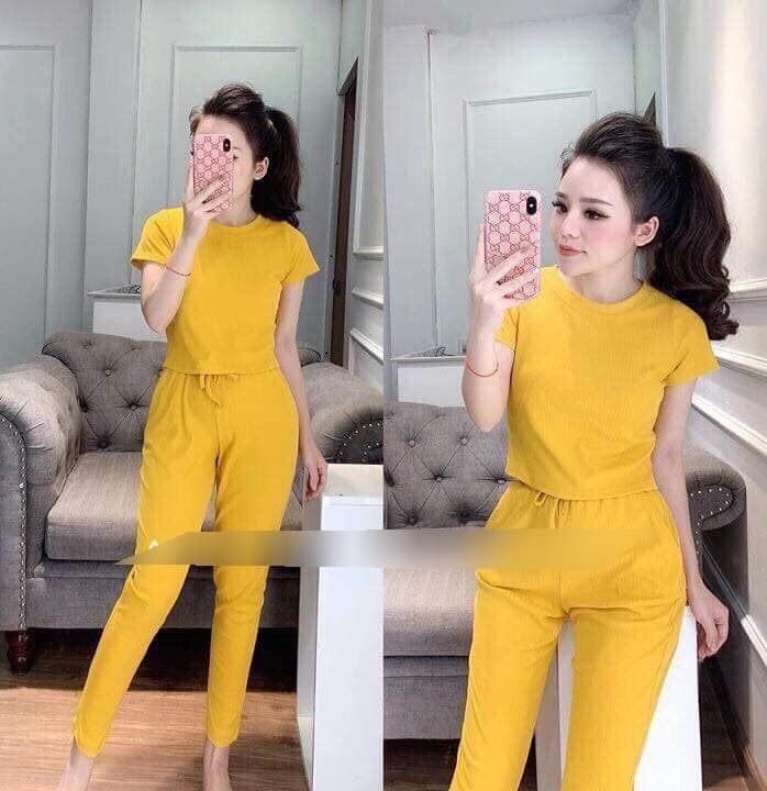 SET CROPTOP TRƠN 44-58kg - DG05001