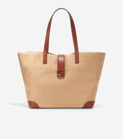 CLASSIC STRAW TOTE - BEKHAKI