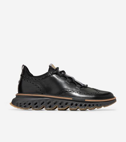 5.ZERØGRAND WING OXFORD - BLACK / WIDE / 7