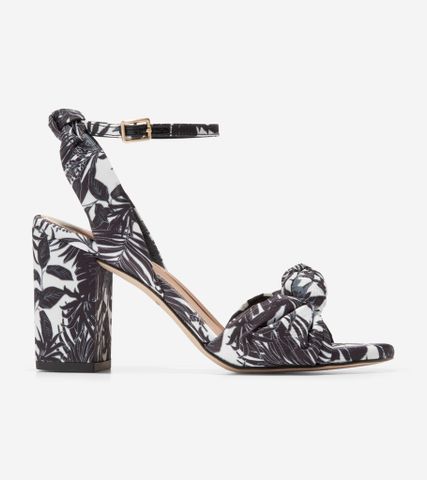 KAYCEE KNOTTED SANDAL 75MM - BLACK / 5 / MEDIUM