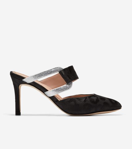 GABBIE JEWEL MULE 80MM - BLACK / 5 / MEDIUM