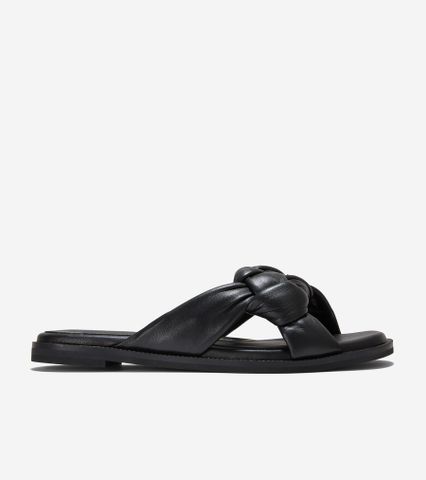 ANICA LUX SLIP ON SANDAL - BLACK / 5 / Wide