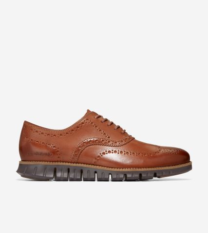 ZERØGRAND WINGTIP OXFORD - BROWN / 7 / WIDE