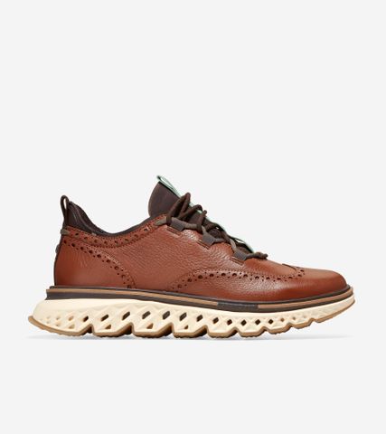 5.ZERØGRAND WING OXFORD - BROWN / WIDE / 7