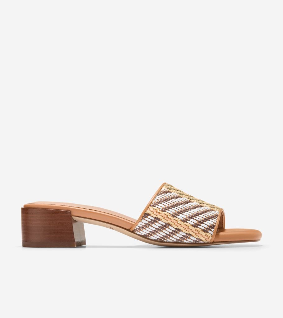 calli single band block heel sandal