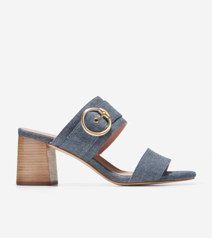 ALINA CITY MULE SANDAL 65MM - CHAMBRAY / 5