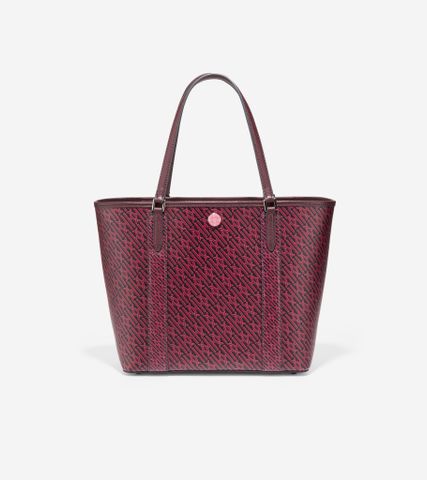 CH MONOGRAM SMALL TOTE - cherry