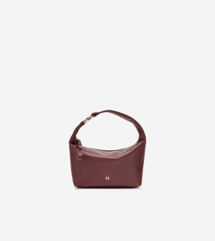 MINI HOBO BAG - DARK RED