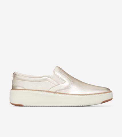 GRANDPRØ TOPSPIN SLIP ON SNEAKER - GOLD / 5