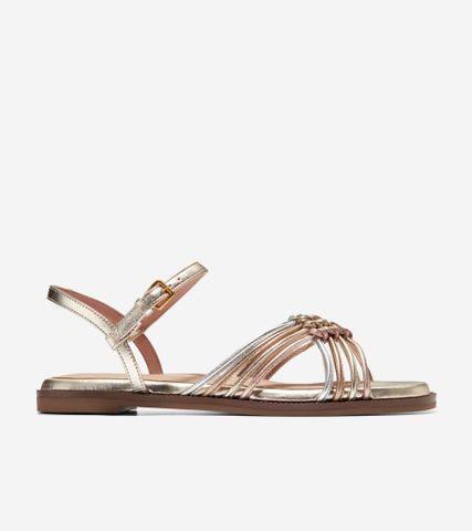 JITNEY KNOT SANDAL - GOLD / 5.5 / MEDIUM