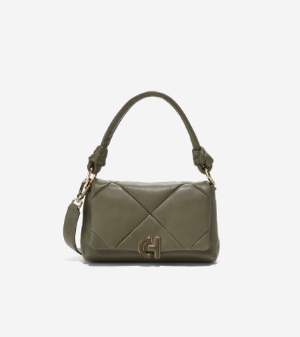 QUILTED SHOULDER BAG - GREEN