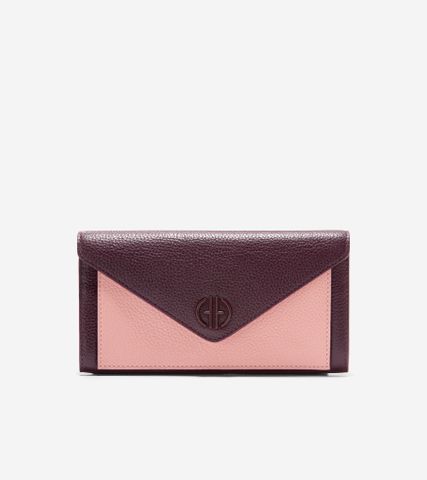 ENVELOPE FLAP WALLET - MED RED