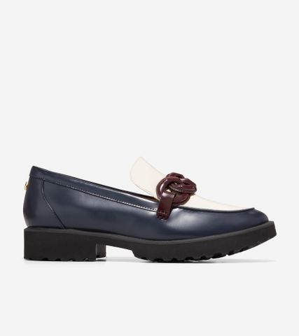 GENEVA CHAIN LOAFER - NAVY / 5.5 / MEDIUM