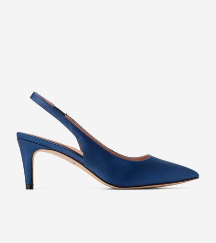 VANDAM SLING BACK PUMP 65MM - NAVY / 5.5 / MEDIUM