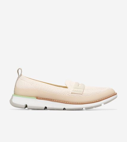 4. ZERØGRAND STITCHLITE LOAFER - WHITE / 5