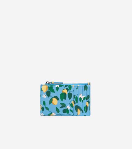 CARD CASE W/ZIP - YELLOW