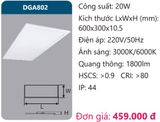  ĐÈN LED PANEL ÂM TRẦN 300x600 (30x60) DUHAL DGA802 