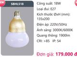  BÓNG ĐÈN LED DUHAL 18W SBHL518 