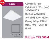  ĐÈN LED PANEL 300 X 300 (30x30) DUHAL DGA201 / DGA 201 