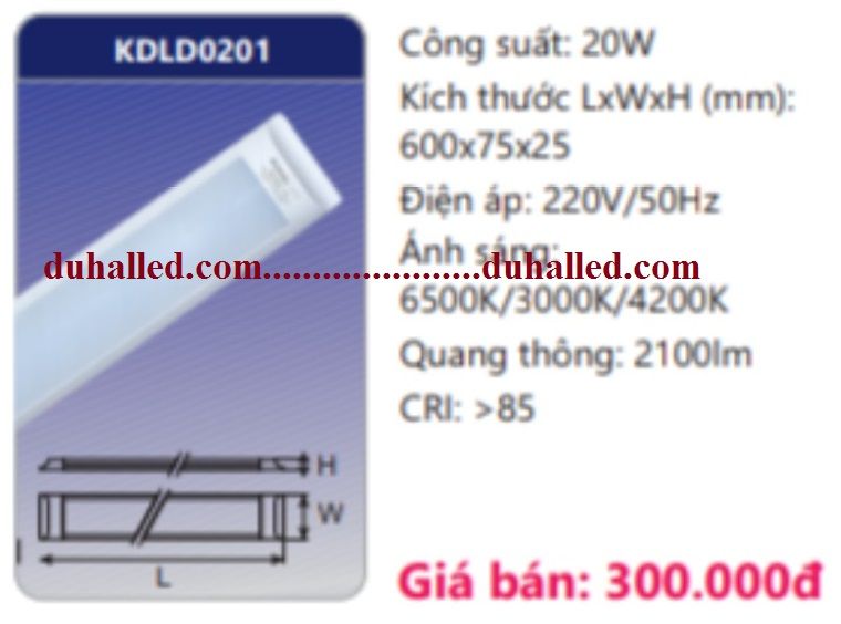  ĐÈN LED BÁN NGUYỆT ỐP TRẦN ĐỔI MÀU DUHAL 20W (0,6M / 0.6M / 6 TẤC) KDLD0201 / KDLD 0201 