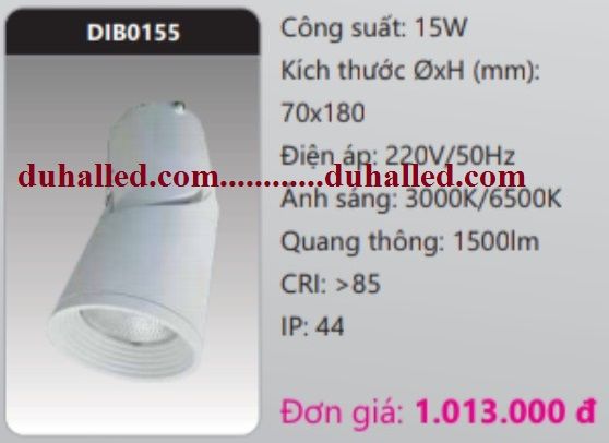  ĐÈN LED GẮN NỔI CHIẾU ĐIỂM DUHAL 15W DIB0155 / DIB0155 