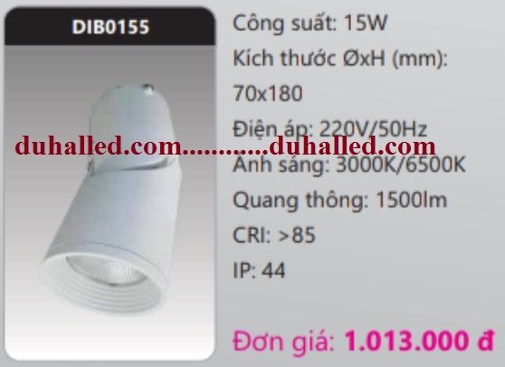 ĐÈN LED GẮN NỔI CHIẾU ĐIỂM DUHAL 15W DIB0155 / DIB0155