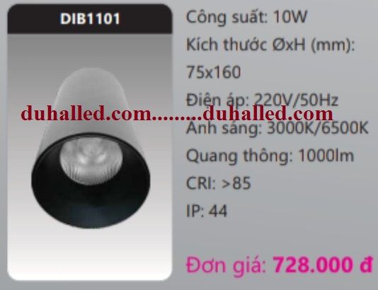  ĐÈN LED GẮN TRẦN NỔI DUHAL 10W DIB1101 / DIB 1101 