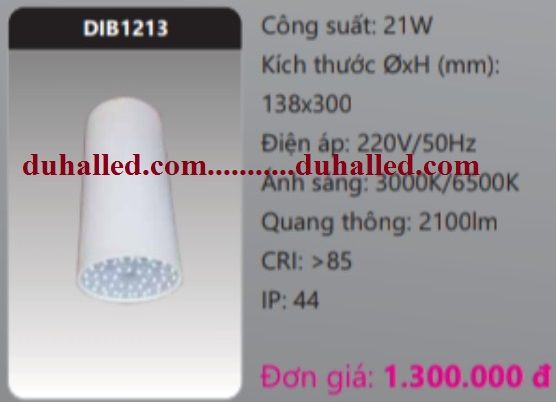 ĐÈN LED GẮN TRẦN NỔI DUHAL 21W DIB1213 / DIB 1213