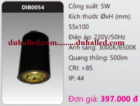  ĐÈN LED GẮN TRẦN NỔI DUHAL 5W DIB0054 / DIB 0054 