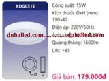  ĐÈN LED ỐP TRẦN DUHAL 15W KDGC515 / KDGC 515 / DGC 515 