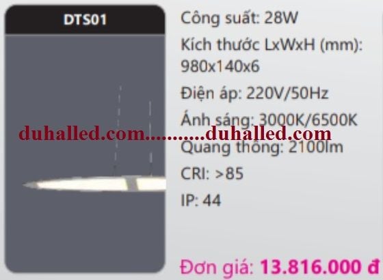  ĐÈN LED THẢ TRẦN TRANG TRÍ DUHAL 28W DTS01 / DTS 01 