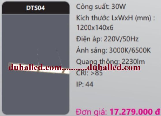 ĐÈN LED THẢ TRẦN TRANG TRÍ DUHAL 30W DTS04 / DTS 04