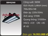 ĐÈN PHA LED BẢNG DUHAL 360W SBHQ360 / SBHQ 360 
