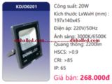  ĐÈN PHA LED DUHAL 20W KDJD0201 / KDJD 0201 