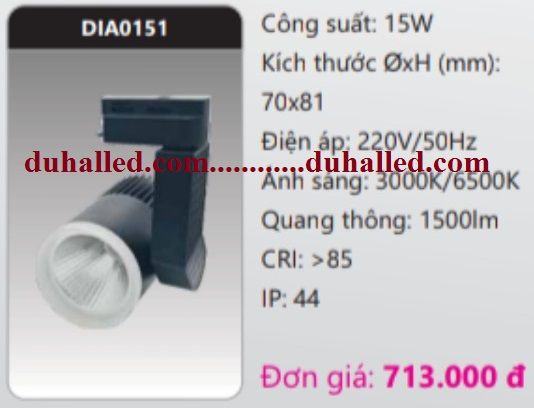 ĐÈN RỌI RAY DUHAL 15W DIA0151 / DIA 0151