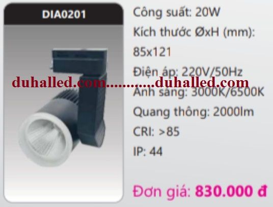 ĐÈN RỌI RAY DUHAL 20W DIA0201 / DIA 0201