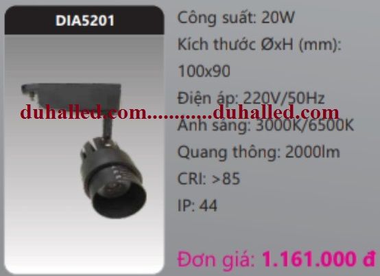ĐÈN RỌI RAY DUHAL 20W DIA5201 / DIA 5201