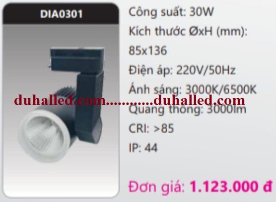  ĐÈN RỌI RAY DUHAL 30W DIA0301 / DIA 0301 