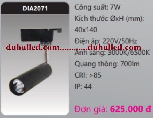  ĐÈN RỌI RAY DUHAL 7W DIA2071 / DIA 2071 