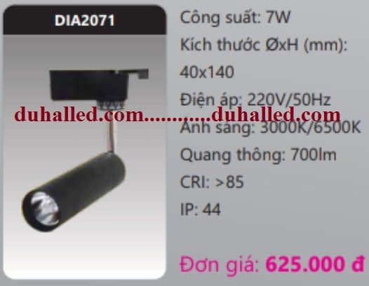 ĐÈN RỌI RAY DUHAL 7W DIA2071 / DIA 2071