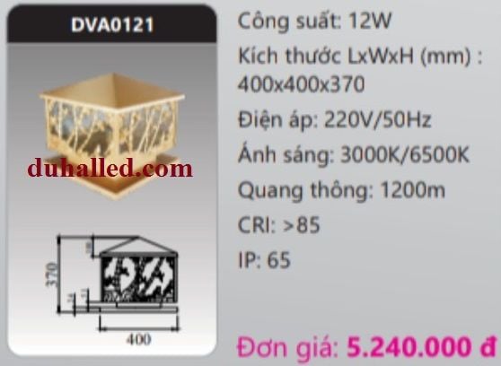  ĐÈN TRỤ CỔNG DUHAL 12W DVA0121 / DVA 0121 