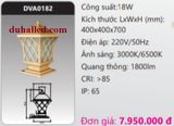  ĐÈN TRỤ CỔNG DUHAL 18W DVA0182 / DVA 0182 