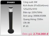  đèn cây sân vườn - đèn trụ sân vườn duhal dva803 6w 