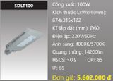  đèn đường led duhal 100w SDLT100 