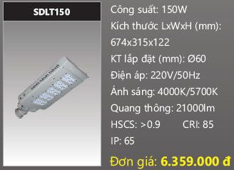  đèn đường led duhal 150w SDLT150 