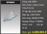  đèn đường led duhal 80w SDHQ804 