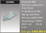  đèn đường led duhal 80w SDLT080 