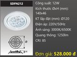  đèn led âm trần xoay chiếu điểm duhal sdfn212 - 12w 